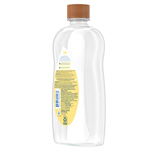 Johnson's Baby Oil, Mineral Oil Enriched with Shea & Cocoa Butter to Prevent Moisture Loss, Hypoallergenic, 20 fl. oz - Image 7