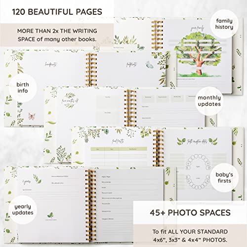 Keepsake Memory Book for Baby Boy or Girl Timeless First 5 Year Baby Book A Milestone Book to Record Every Event from Birth to Age 5 Gender Neutral Journal Scrapbook Photo Album - Image 6