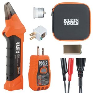 Klein Tools ET310KIT AC Circuit Breaker Finder Kit, Electric Tester, GFCI Tester, Leads, Adapters and Case