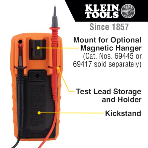 Klein Tools MM325 Multimeter, Digital Manual-Ranging 600V AC/DC Voltage Tester, Tests Batteries, Current, Resistance, Diodes, and Continuity - Image 6