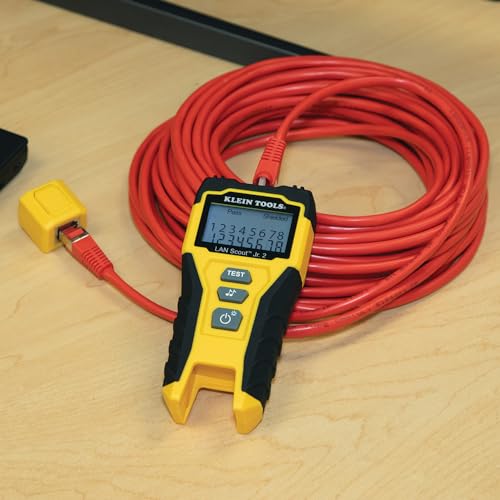 Klein Tools VDV526-200 Cable Tester, LAN Scout Jr. 2 Ethernet Tester for CAT 5e, CAT 6/6A Cables with RJ45 Connections - Image 4