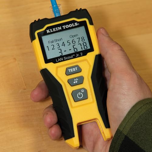 Klein Tools VDV526-200 Cable Tester, LAN Scout Jr. 2 Ethernet Tester for CAT 5e, CAT 6/6A Cables with RJ45 Connections - Image 7
