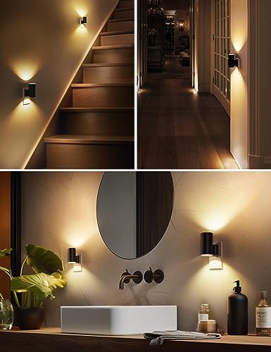 L LOHAS LED Night Light Plug in, Modern Night Lights Plug into Wall, Dusk to Dawn Sensor, Soft White 3000K, 0-100LM Adjustable Brightness, Dimmable Night Lights for Hallway Bedroom Stairway, 2 Pack - Image 6