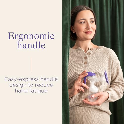 Lansinoh Manual Breast Pump, Hand Pump with Comfortable Flange, Includes 5oz Baby Bottle with Slow Flow Nipple, Breastfeeding Essentials - Image 5