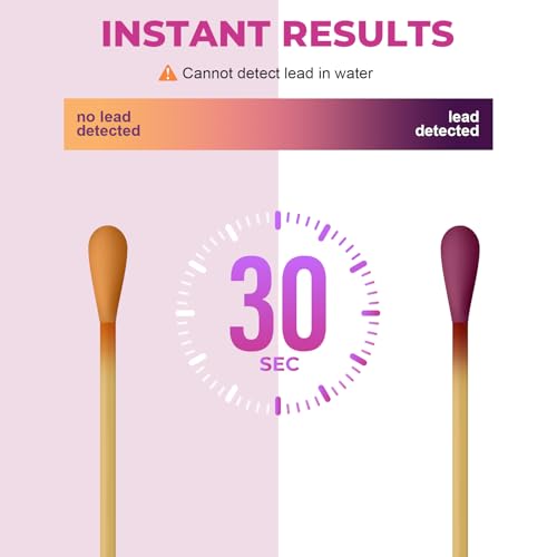 Lead Test Kit: 30 Swabs Upgraded Accurately Formulated Lead Paint Test Kit Detector Testing for Dishes Paint Cups Ceramics & All Surfaces Results in 30 Seconds - Image 5