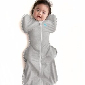 Love to Dream Swaddle UP, Baby Sleep Sack, Self-Soothing Swaddles for Newborns, Improves Sleep, Snug Fit Helps Calm Startle Reflex, New Born Essentials for Baby, Small 8-13lbs, Gray