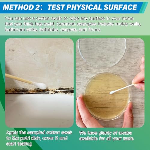 Mold Test Kit for Home - 12 Simple Detection Tests,Test HVAC System,Home Surfaces,& Indoor Air Quality Testing Kits,DIY Mold Detector at Home,Includes Detailed Mold Identification Guide,air Tester - Image 6