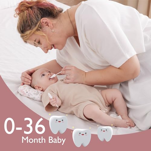 Momcozy Baby Tongue Cleaner Gauze, Baby Toothbrush Disposable Oral Cleaner, Toddler Tooth Brush for Tooth Mouth Gum Clean, Infant Toothbrush Oral Cleaning Stick, Baby Oral Cleaner Newborn, 40 Count - Image 7