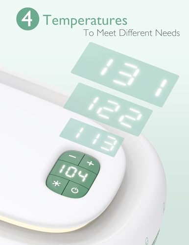 Momcozy Baby Wipe Warmer, Innovative Spring Design, Large Capacity Wipes Dispenser, Fast and Even Heating, 4 Modes of Temperature Heating Control, Diaper Wipe Warmer with Night Light - Image 6