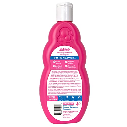 Mr. Bubble Original Bubble Bath - Great for Your Baby, Kids, and Adults - Hypoallergenic, Tear Free Bubble Bath Solution (2 Bottles, 16 fl oz Each) - Image 3