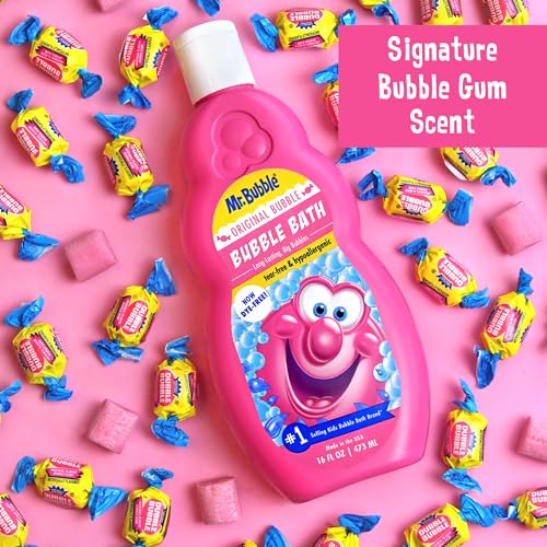Mr. Bubble Original Bubble Bath - Great for Your Baby, Kids, and Adults - Hypoallergenic, Tear Free Bubble Bath Solution (2 Bottles, 16 fl oz Each) - Image 4