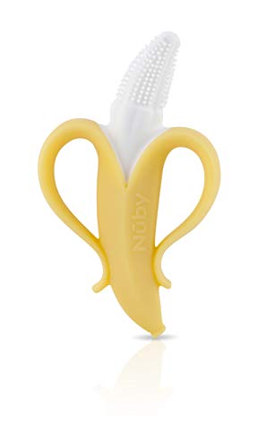 Nuby Nananubs Banana Massaging Teether – Baby Teething Toys 3 Months and Up, Silicone Teether for Sore Gums, Infant Toy, Baby Essentials, Brush, Travel Accessory, Gift for Babies - Image 5