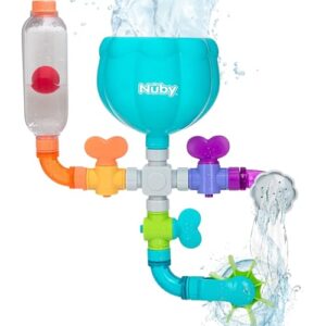 Nuby Wacky Waterworks Pipes Bath Toy – Baby Bathtub Toy with Interactive Features for Cognitive Development