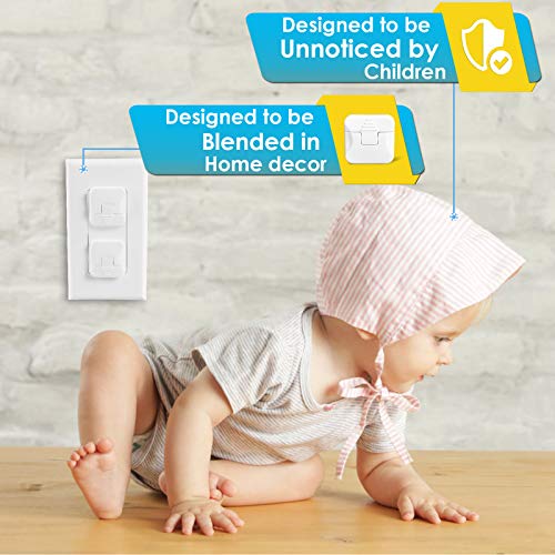 Outlet Covers Babepai 38-Pack White Child Proof Electrical Protector Safety Improved Baby Safety Plug Covers - Image 7