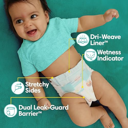 Pampers Diapers - Baby Dry - Size 1, 44 Count, Absorbent Disposable Infant Diaper (Packaging May Vary) - Image 3