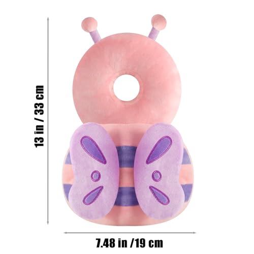 PandaEar Baby Head Protection Backpack, Toddler Walking Head Protector, Adjustable Head Protector Pad Safety Cushion (Pink) - Image 4