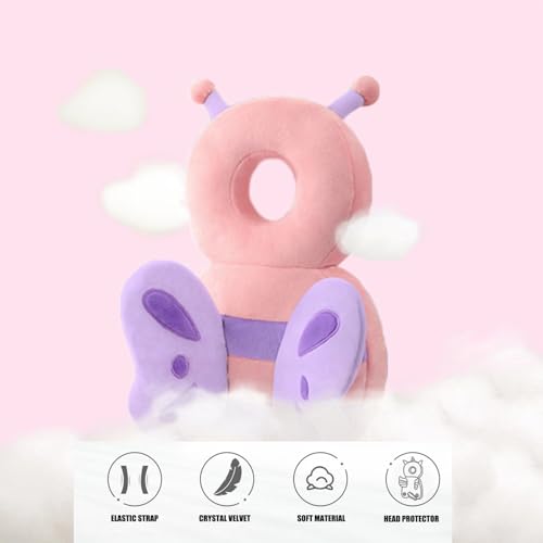 PandaEar Baby Head Protection Backpack, Toddler Walking Head Protector, Adjustable Head Protector Pad Safety Cushion (Pink) - Image 5