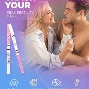 Pelvana Pregnancy and Ovulation Test Strips Combo Kit – 50 LH Fertility Test Strips + 20 Pregnancy HCG Checker Kits – Identify Your Peak Fertility Days – Easy at Home Ovulation Tests (70 Piece Kit)