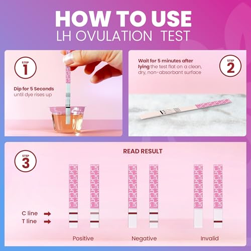 Pelvana Pregnancy and Ovulation Test Strips Combo Kit - 50 LH Fertility Test Strips + 20 Pregnancy HCG Checker Kits - Identify Your Peak Fertility Days - Easy at Home Ovulation Tests (70 Piece Kit) - Image 6