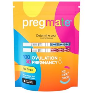 Pregmate 100 Ovulation and 50 Pregnancy Test Strips Predictor Kit