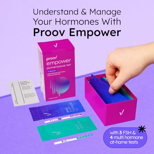 Proov - Empower Hormone Tracker - at Home FSH, LH, Estrogen & Progesterone Test Strips - Understand Your Hormone Balance - Perimenopause & Menopause Stage Indicator - Women 30-40+ - 1 Cycle Test Kit - Image 3