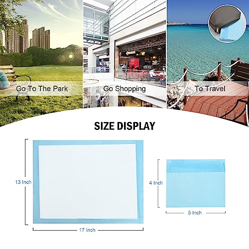 Rocinha 100 Pack Disposable Changing Pads Baby Disposable Underpads Waterproof Diaper Changing Pad Breathable Underpads Bed Table Protector Mat (17 x 13 Inches) - Image 4