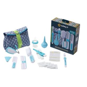 Safety 1st Deluxe Baby Healthcare and Grooming Kit, Arctic Blue, Newborn Baby Essentials, One Size, 25 Pieces