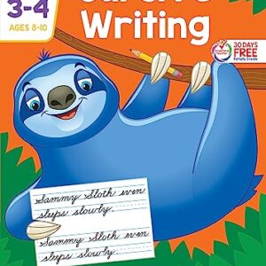School Zone Cursive Writing Workbook: 64 Pages, 3rd Grade, 4th Grade, Practice Handwriting, Tracing, Letters, Words, Sentences, Ages 8 to 10 (I Know It! Book Series) Paperback – July 1, 2019