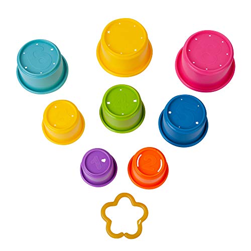 The First Years Stack & Count Stacking Cups - Colorful Baby Stacking Water Toys Set - Stackable Cups for Learning - Baby Bath Toys - Toddler Water Table Toys - 8 Count - Image 6