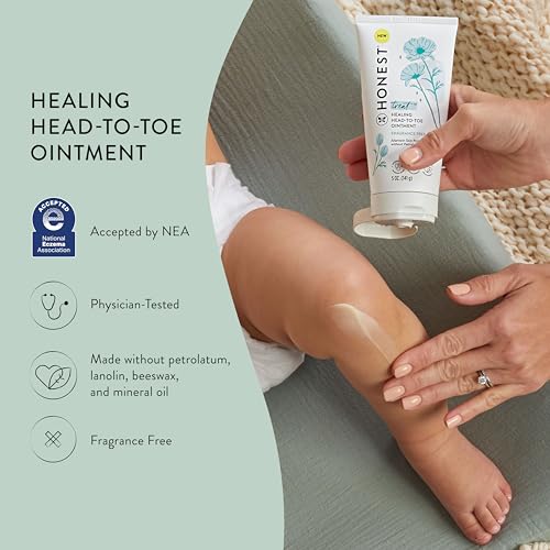 The Honest Company Head to Toe Multi-Purpose Healing Ointment, Safe for Sensitive Skin, Hypoallergenic, Fragrance-Free, Vegan, 5 oz - Image 4
