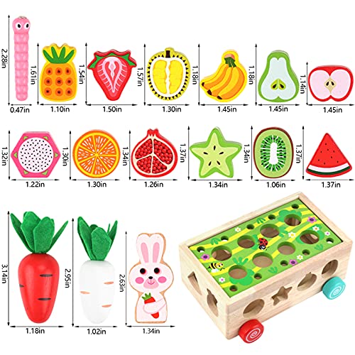 Toddlers Montessori Wooden Educational Toys for Baby Boys Girls Age 1 2 3 Year Old, Shape Sorting Toys 1st One First Birthday Girl Gifts for Kids 1-3, Wood Preschool Learning Fine Motor Skills Game - Image 6