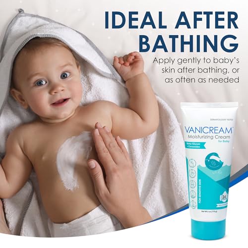 Vanicream Moisturizing Cream for Baby, 6 Oz, Gentle, Hydrating Baby Lotion with Beta-Glucan & Ceramides, Formulated without Common Irritants for Sensitive Skin, All Ages - Image 5