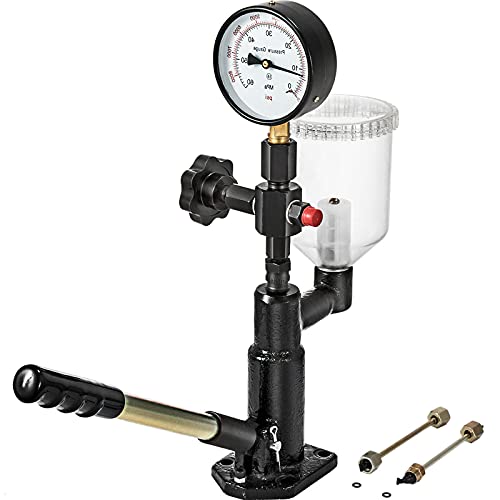 Vevor 400Bar 6000PSI Diesel Fuel Injector Tester Diesel Injector Nozzle Tester with Dual Scale Gauge to Adjust Injector Nozzle Pressure and Testing Diesel Injector Nozzle Pop Pressure Tester - Image 3