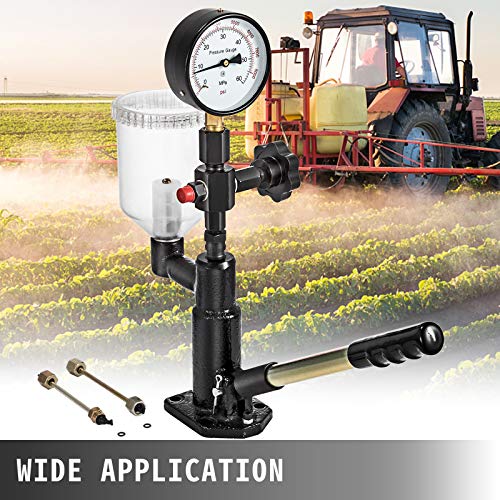 Vevor 400Bar 6000PSI Diesel Fuel Injector Tester Diesel Injector Nozzle Tester with Dual Scale Gauge to Adjust Injector Nozzle Pressure and Testing Diesel Injector Nozzle Pop Pressure Tester - Image 8