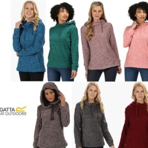 Regatta Womens Kizmit II Fleece Hoodie Jumper Sweater Cowl Neck Hooded Top