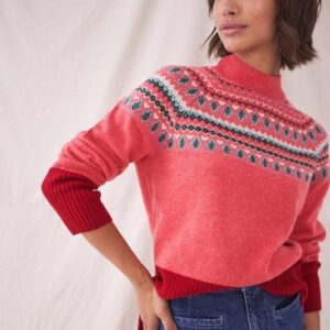 White Stuff Women’s Winterberry Jumper Ladies Long Sleeve High Neck Pullover