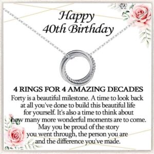 Gift 40th Birthday Gifts for Women Her, 30 40 50 60 70 age New