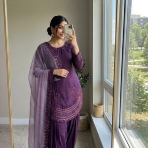 READYMADE PUNJABI SHARARA SUIT PLAZZO SALWAR KAMEEZ SUIT PAKISTANI INDIAN WOMEN