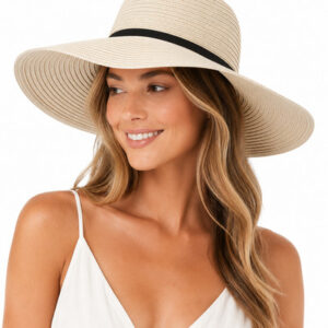 Ponytail Sun Bucket Hats for Women UV Protection Foldable Mesh Wide Brim Hiking