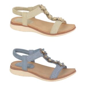 Ladies Orthopedic Sandals Casual Flat Flip Flops Womens Low Wedge Shoes Size UK