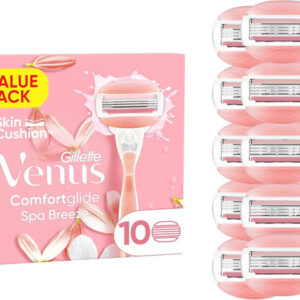 Gillette Venus Comfort glide Spa Breeze Women’s Razor Blade Refills, Pack of 10