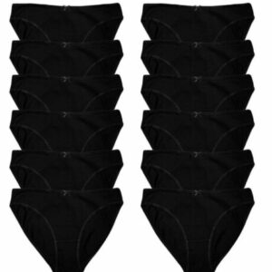 Women Bikini Briefs 100% Cotton High Leg Ladies Knickers Underwear, Pack 3 6 12
