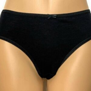 Women Bikini Briefs 100% Cotton High Leg Ladies Knickers Underwear, Pack 3 6 12