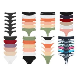 6 Pack Womens Cotton Underwear Thongs Panties Knickers Soft Ladies Sports Briefs