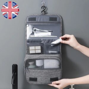 Hanging Toiletry Bag Travel Large Wash Bag for Women Mens Toiletries with Hook