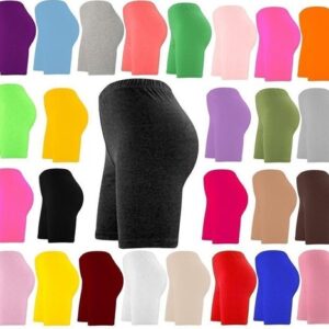 Womens Ladies Cycling Shorts 1/2 Length Over Knee Cotton Leggings Breathable