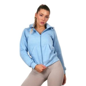 Ladies Womens Zipper Zip Up Plain Slim Fit Hoodie Sweatshirt – Sizes: 6 – 18