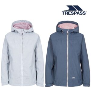Trespass Womens Waterproof Jacket Ladies Raincoat with 2 Zips Virtual