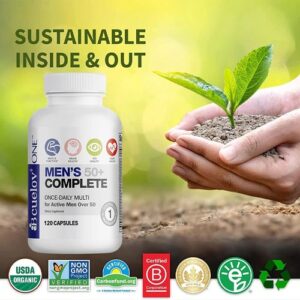 Bcuelov ONE Daily Men’s 50+ Complete MultiVitamin MultiMineral, 30/60/120 Caps
