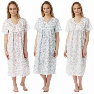 Indian Cotton Kantha Quilt Bird Print Long Kimono Bath Robe Nightwear Gown